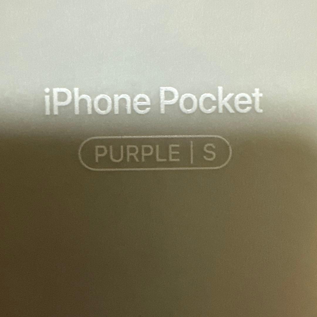iPhone Pocket パープル S ショート　スマホショルダーストラップ