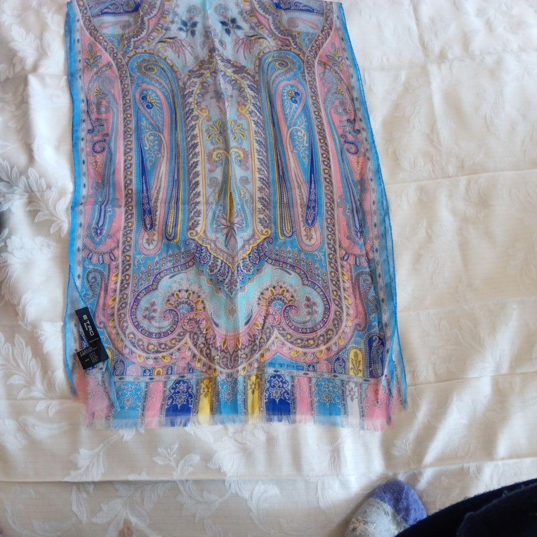 ETROエトロ ペイズリー柄 シルクストール