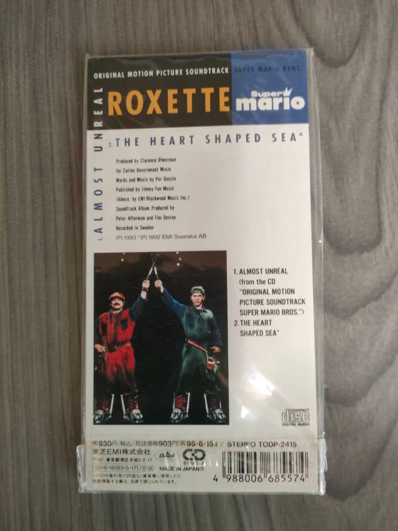 激レア！ROXETTE　映画『SUPER MARIO』サウンドトラック収録8cm