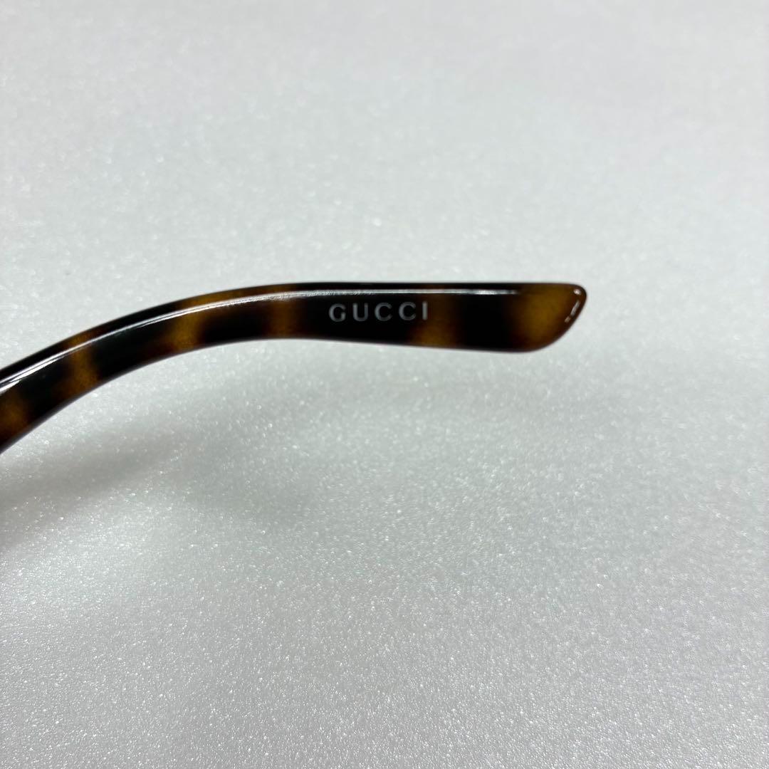 【人気】グッチ ホースビット サングラス デミ柄 べっ甲風 ブラウン GUCCI