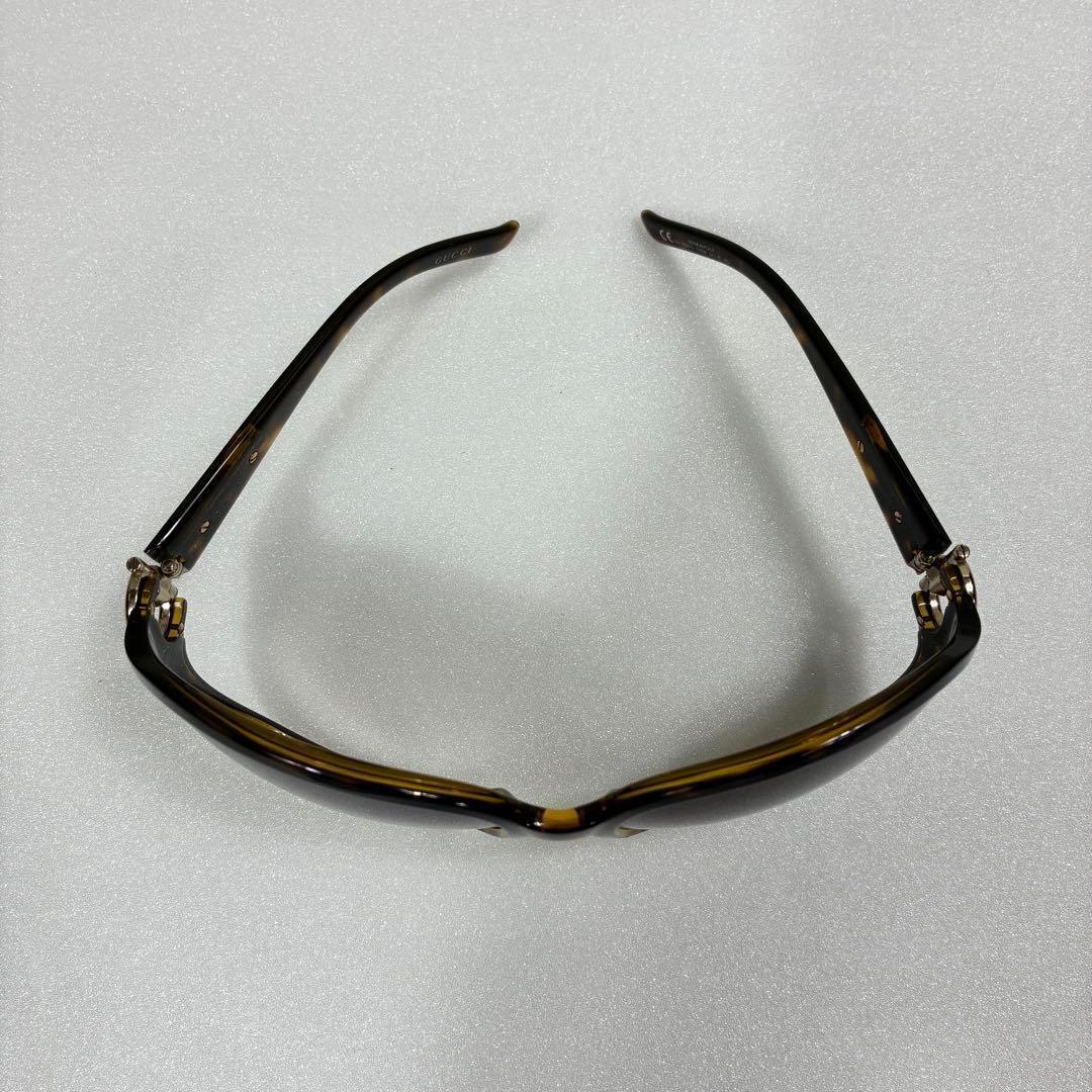 【人気】グッチ ホースビット サングラス デミ柄 べっ甲風 ブラウン GUCCI