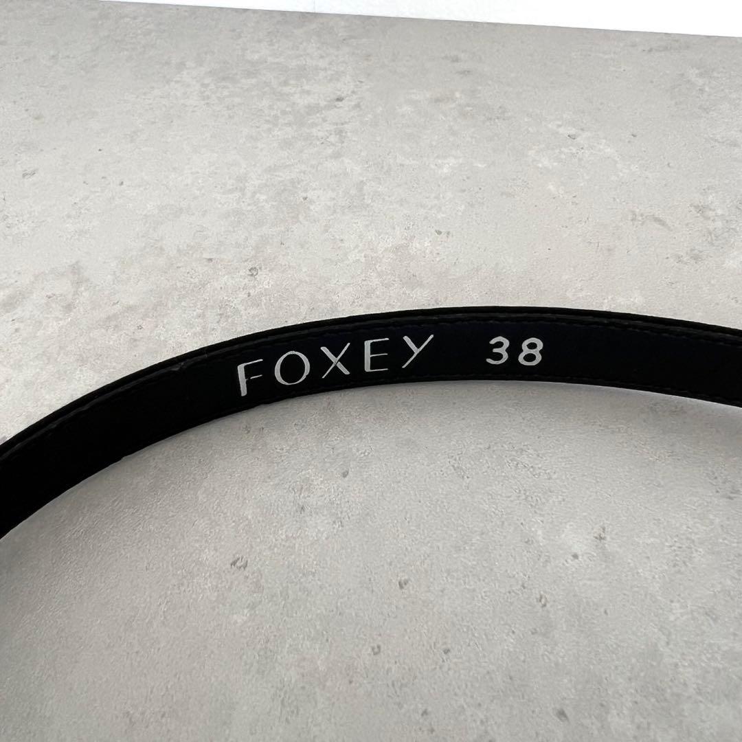 Foxey シルクウール　ベルト付き　38 リトルブラックドレス　セレモニー