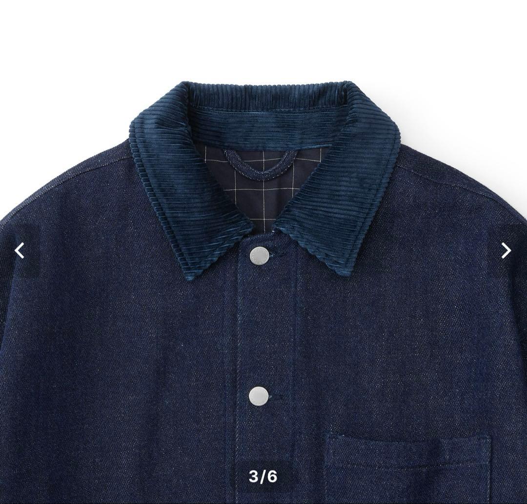 ジャケット・アウター everyone soft denim coverall jacket L