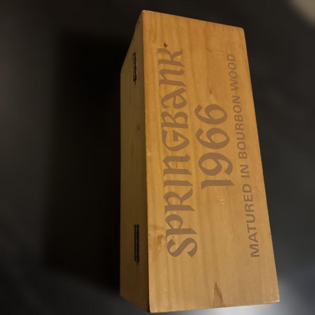 SPRINGBANK 1966 ウィスキー 空瓶。木箱入り。レア。