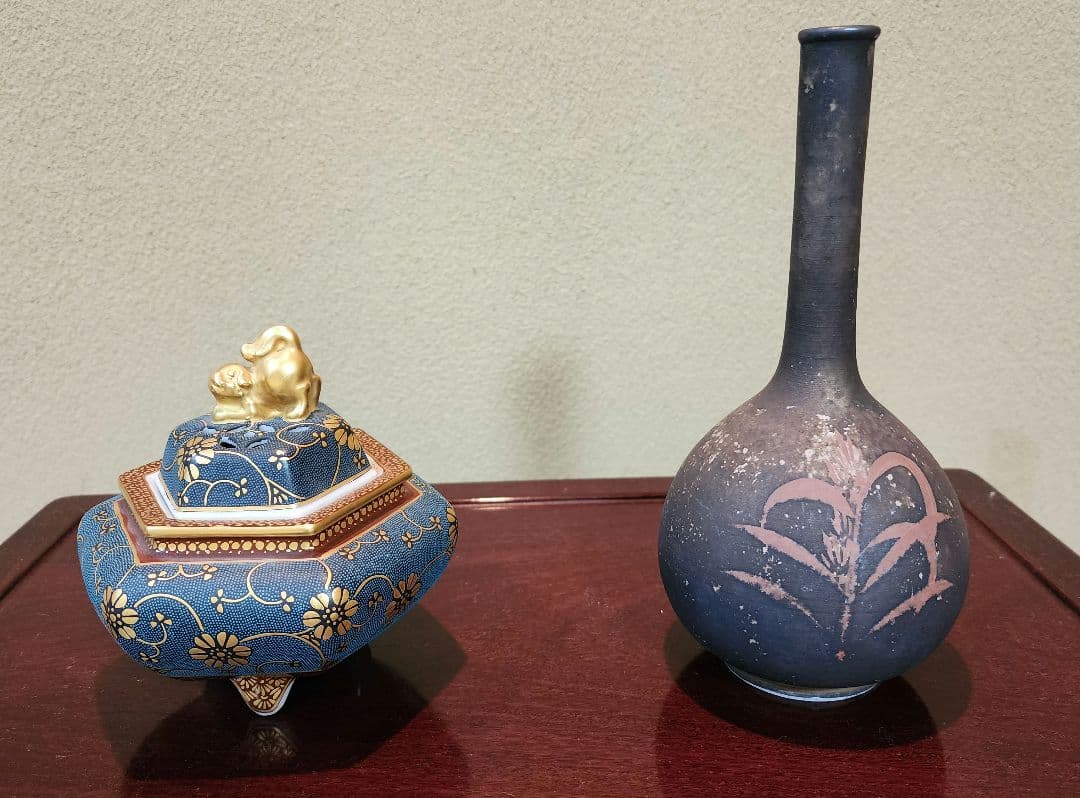 九谷焼 飾壺 花瓶 壺