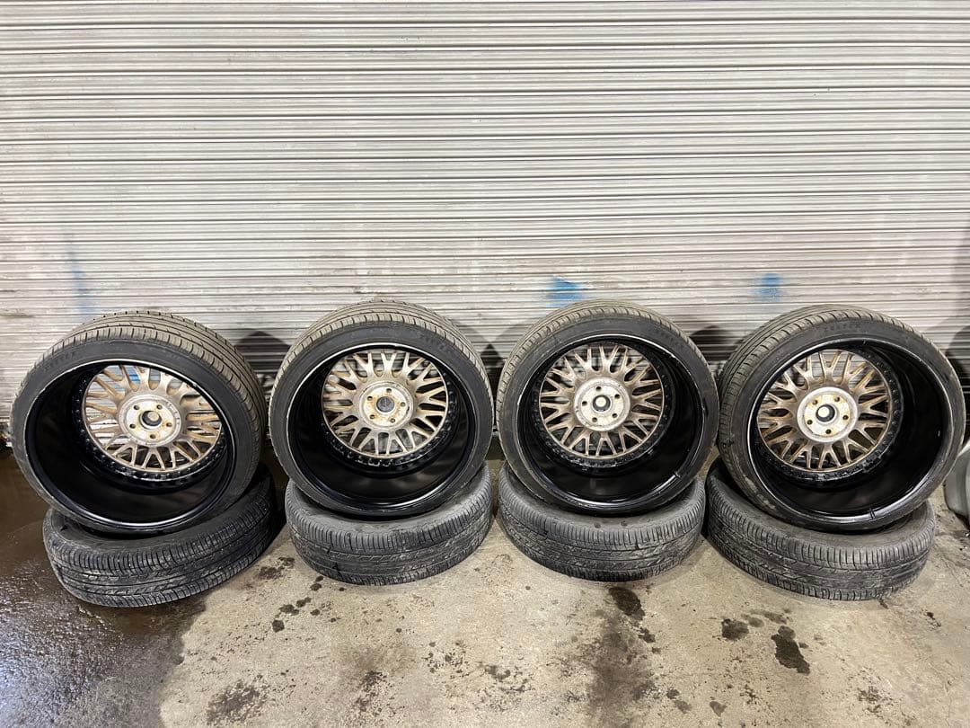 MGMホイールMM01 18インチF9J.R9.5J 希少国産鍛造PCD100
