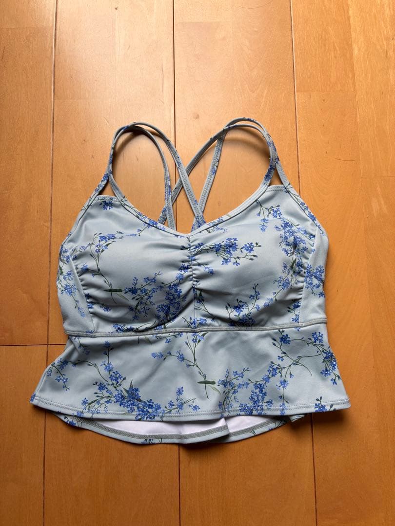sukala スカーラ　スプリングフラワーフリルブラトップ　S 忘れな草
