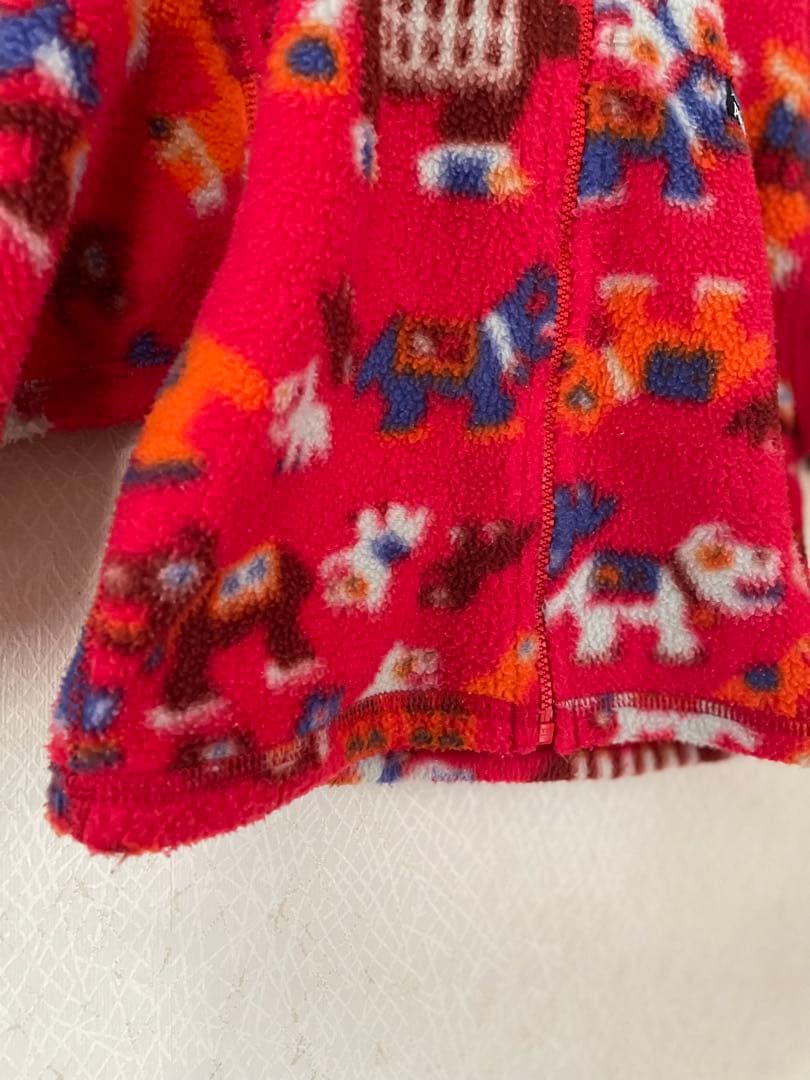 レア patagonia フリース USA 18M 赤