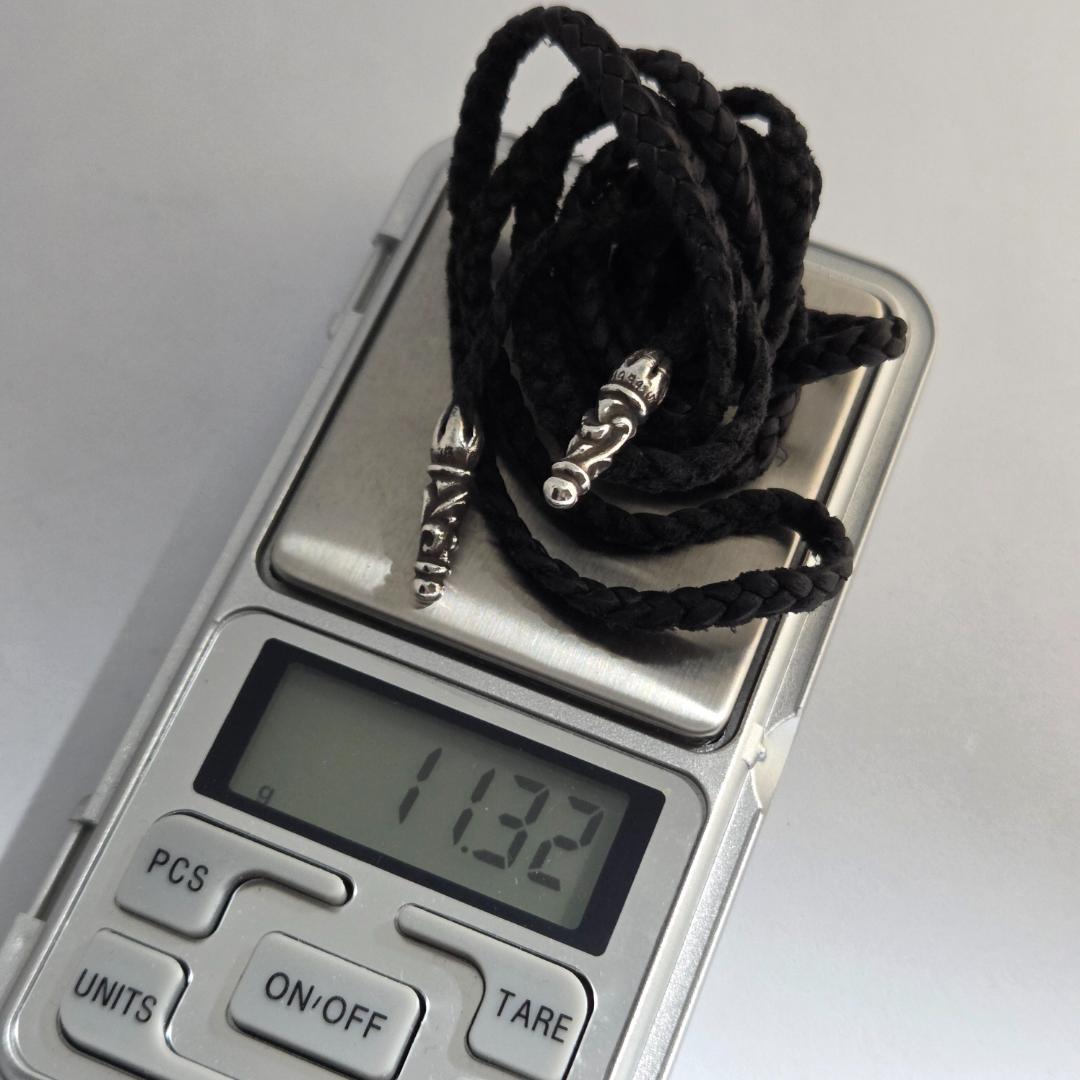CHROME HEARTS クロムハーツ スクロールチップ レザーブレード