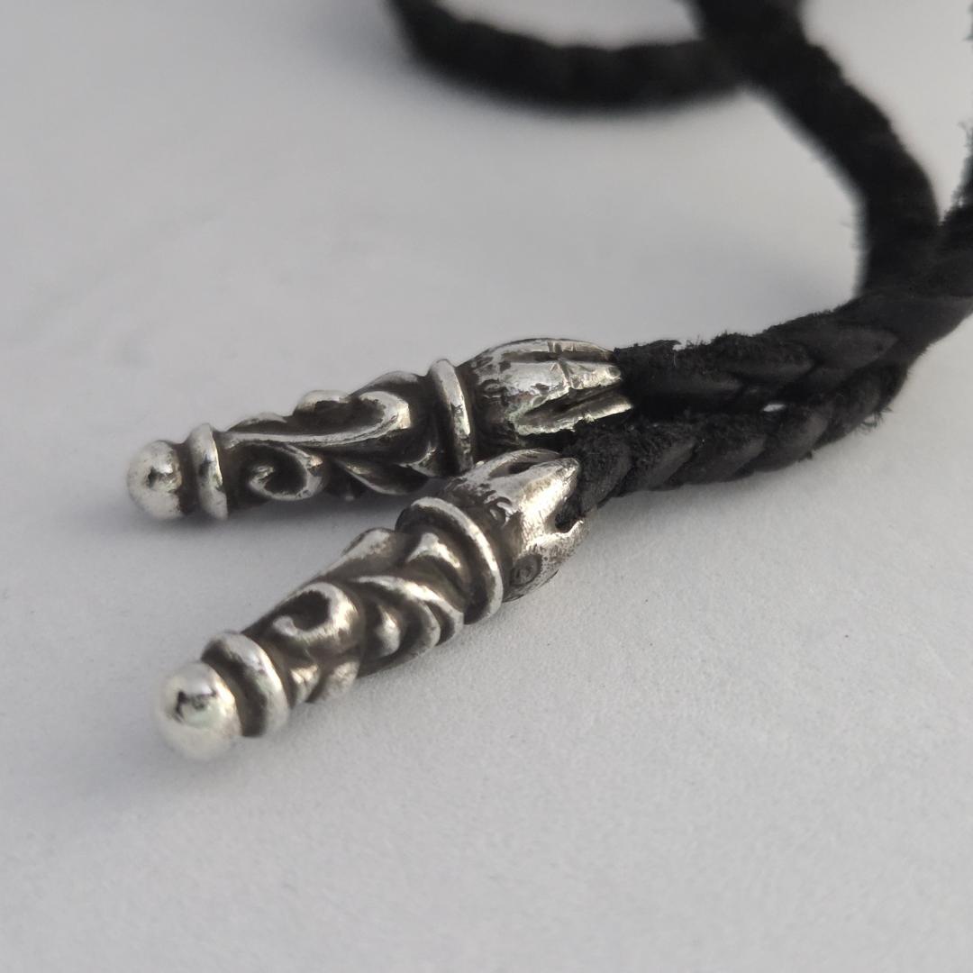 CHROME HEARTS クロムハーツ スクロールチップ レザーブレード