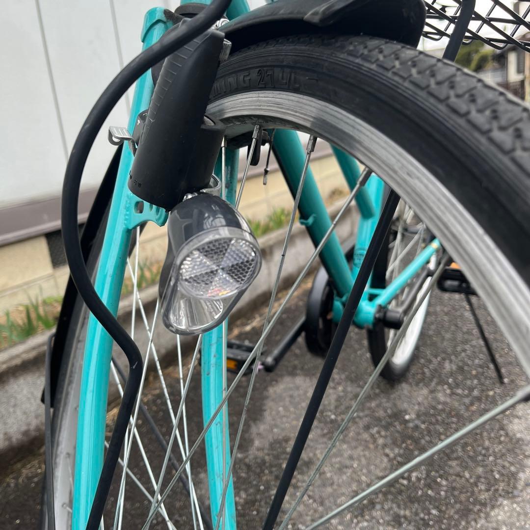 (K)京都市直接渡し　チェルサ　シティサイクル　27インチ　ライムグリーン