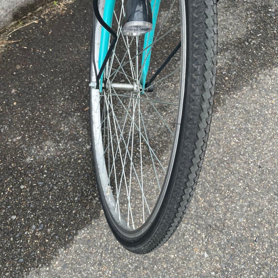 (K)京都市直接渡し　チェルサ　シティサイクル　27インチ　ライムグリーン