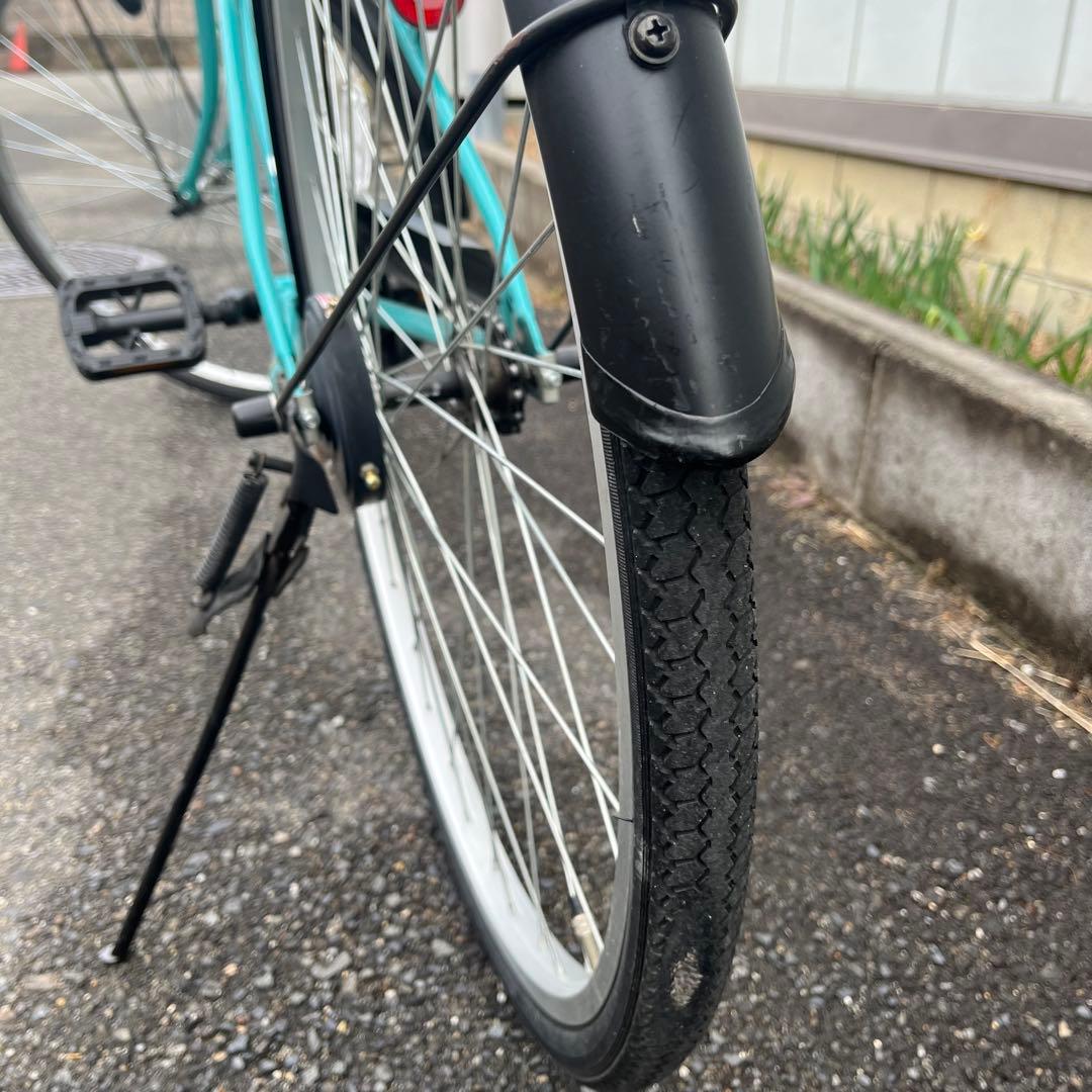 (K)京都市直接渡し　チェルサ　シティサイクル　27インチ　ライムグリーン