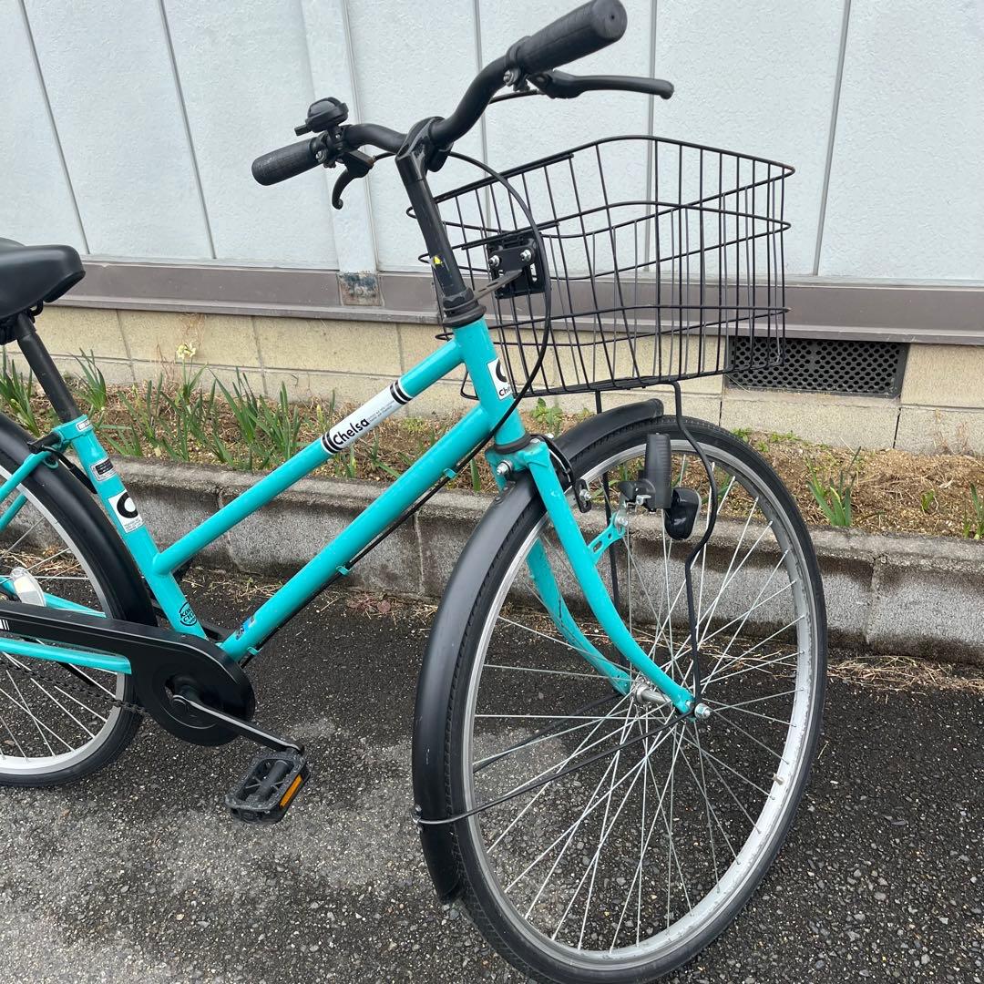 (K)京都市直接渡し　チェルサ　シティサイクル　27インチ　ライムグリーン