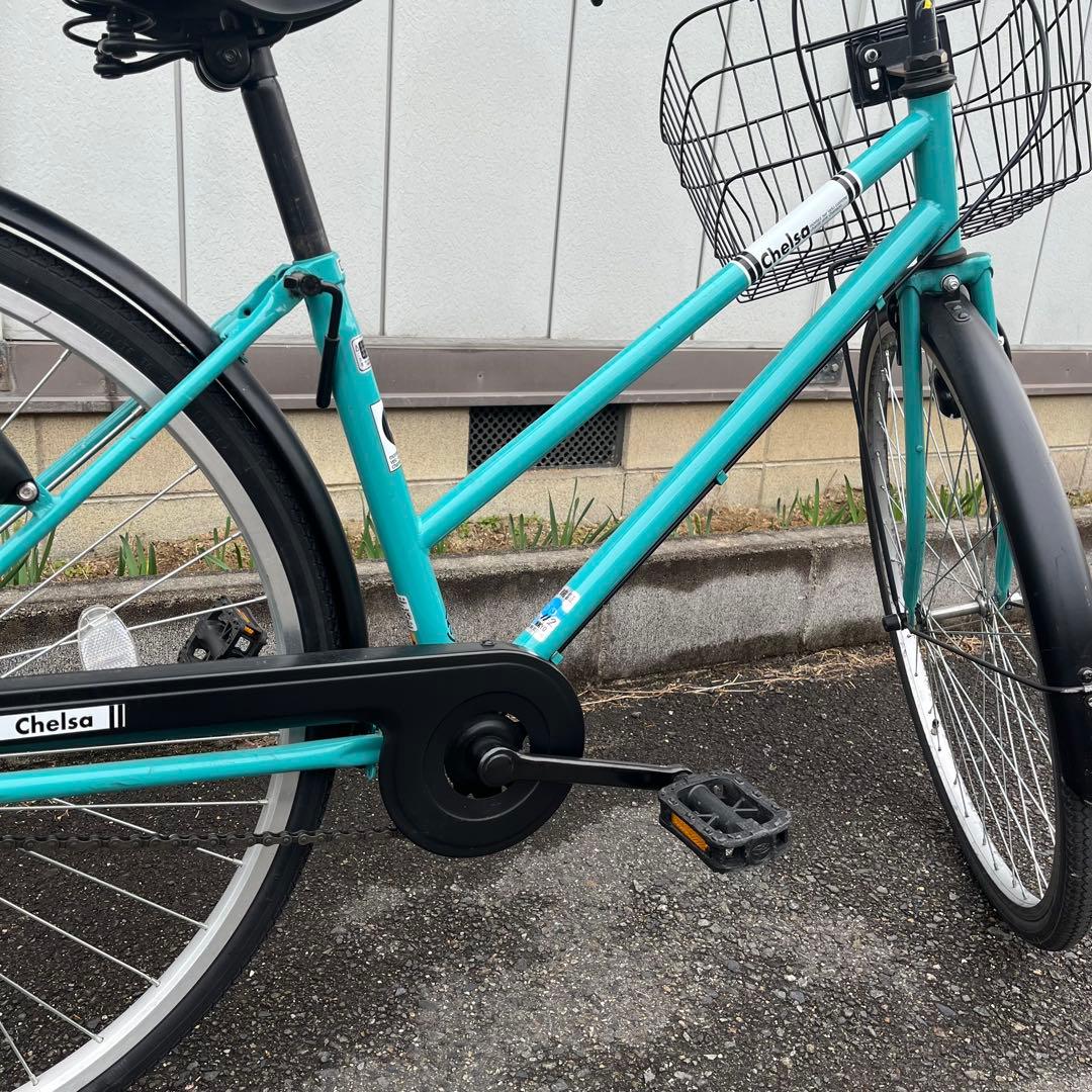 (K)京都市直接渡し　チェルサ　シティサイクル　27インチ　ライムグリーン