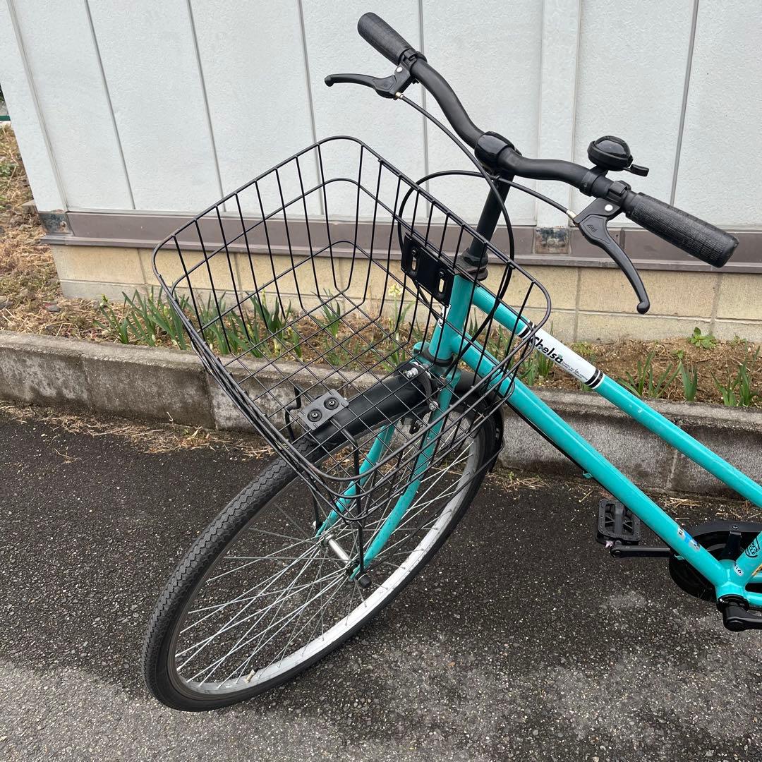 (K)京都市直接渡し　チェルサ　シティサイクル　27インチ　ライムグリーン