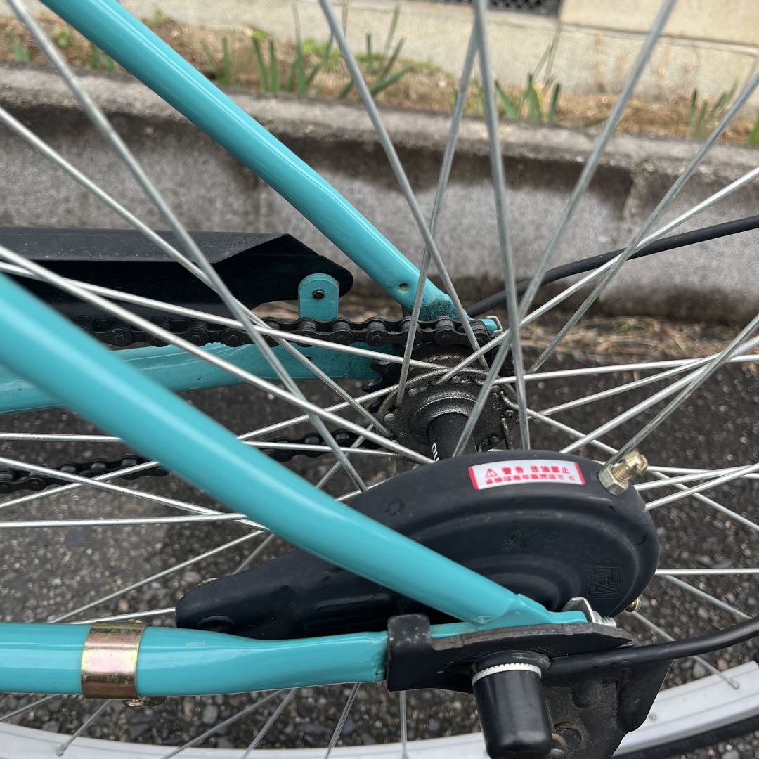 (K)京都市直接渡し　チェルサ　シティサイクル　27インチ　ライムグリーン