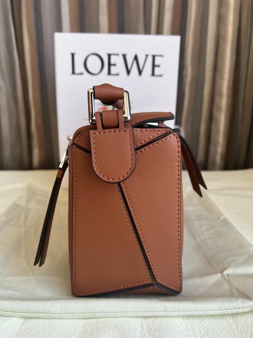 美品 ブラウン レザー ショルダーバッグ