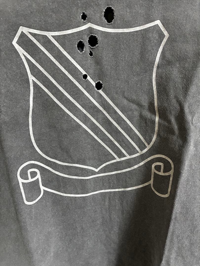 EMBLEM CLASH PIGMENT BIO TEE サンドグレー サイズ3