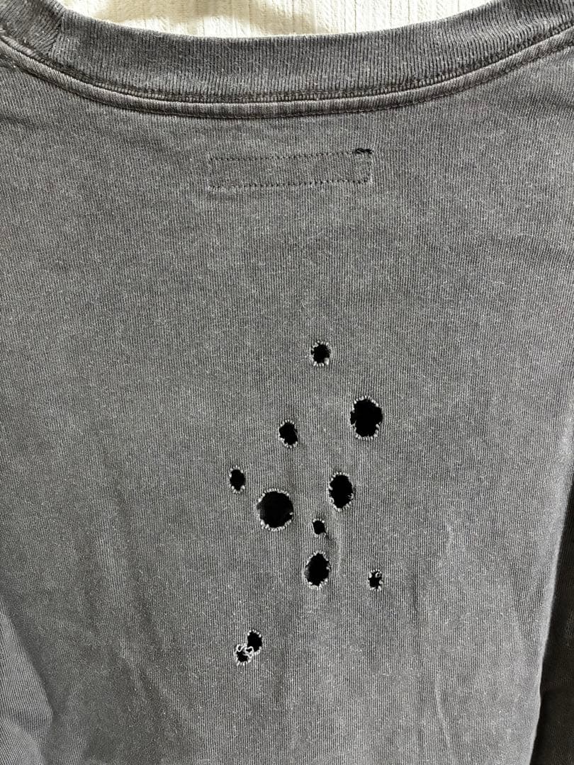 EMBLEM CLASH PIGMENT BIO TEE サンドグレー サイズ3