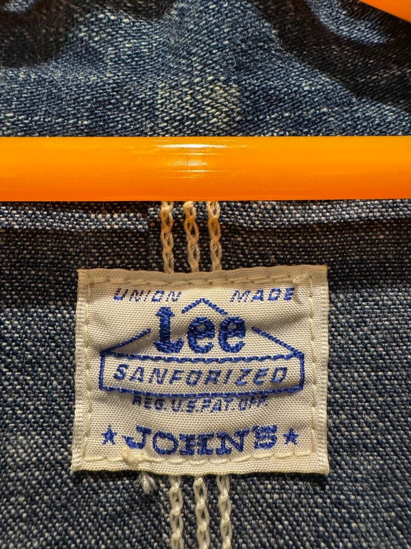 美品 Lee×JOHN'S 別注91-JデニムカバーオールM