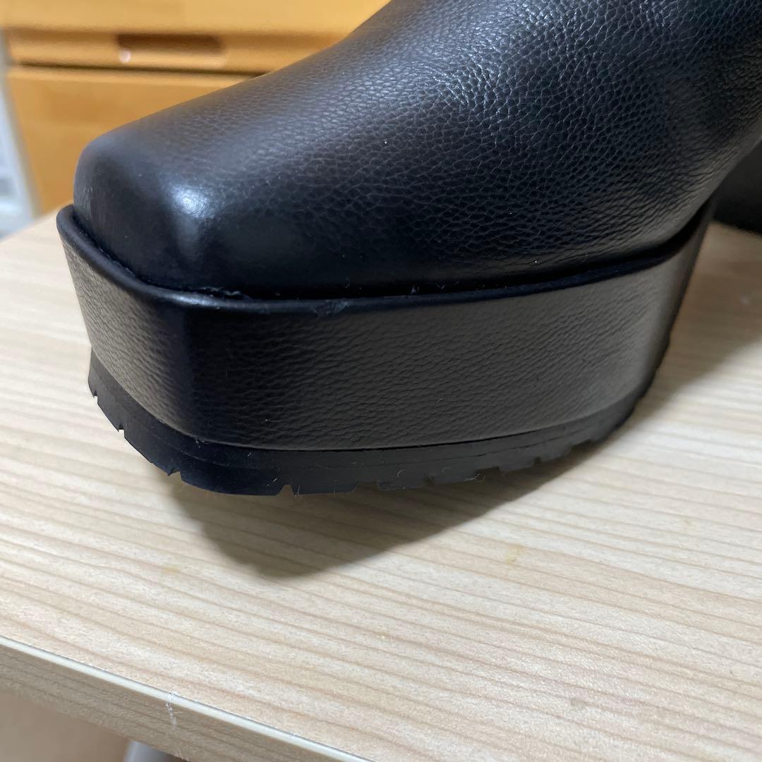 MANA ボリュームソールブーツ ブラック 39size 24.5㌢