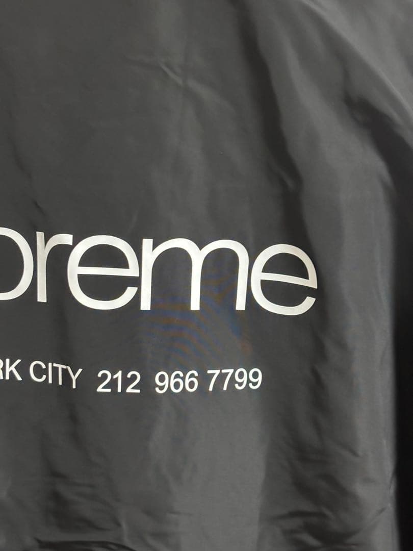 Supreme NYC Coaches Jacket コーチジャケット 黒