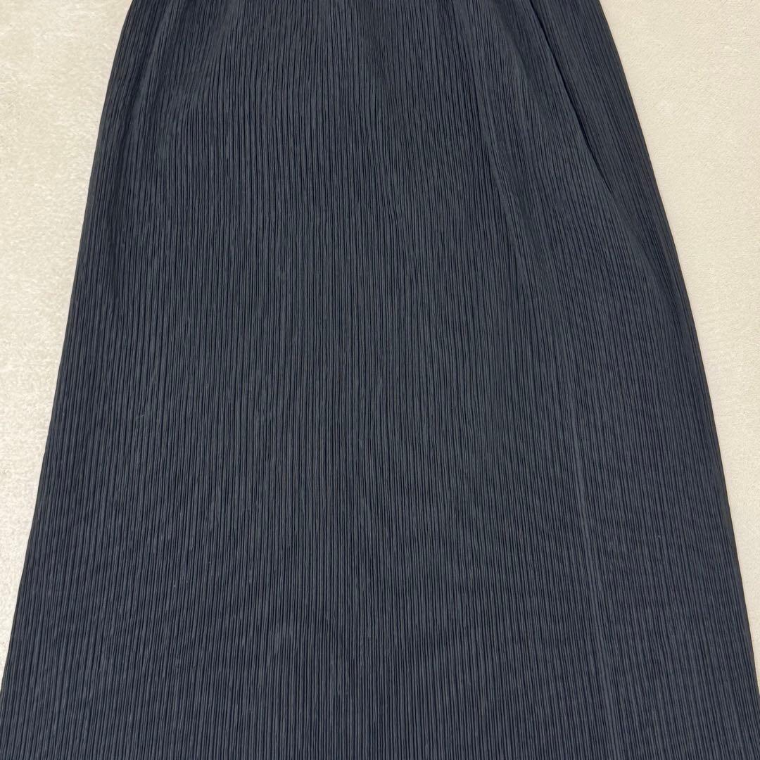 極美品✨ISSEY MIYAKE プリーツ　ロングスカート　ブラック　Mサイズ