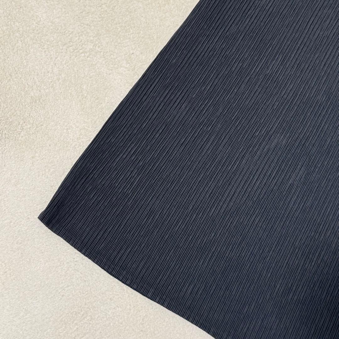 極美品✨ISSEY MIYAKE プリーツ　ロングスカート　ブラック　Mサイズ