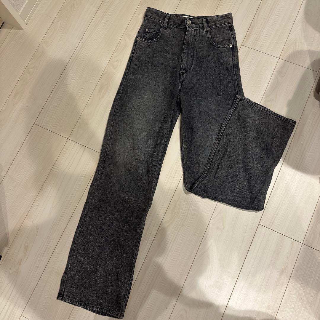 ISABEL MARANT ÉTOILE ブラックストレートデニム