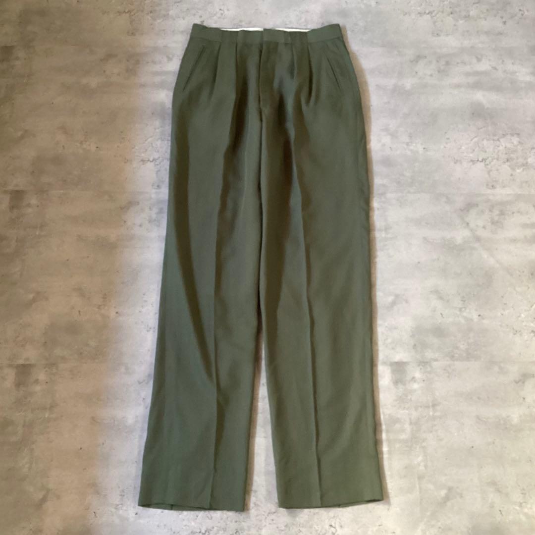 used vintage 90s スーツセットアップ　カーキ　グリーン