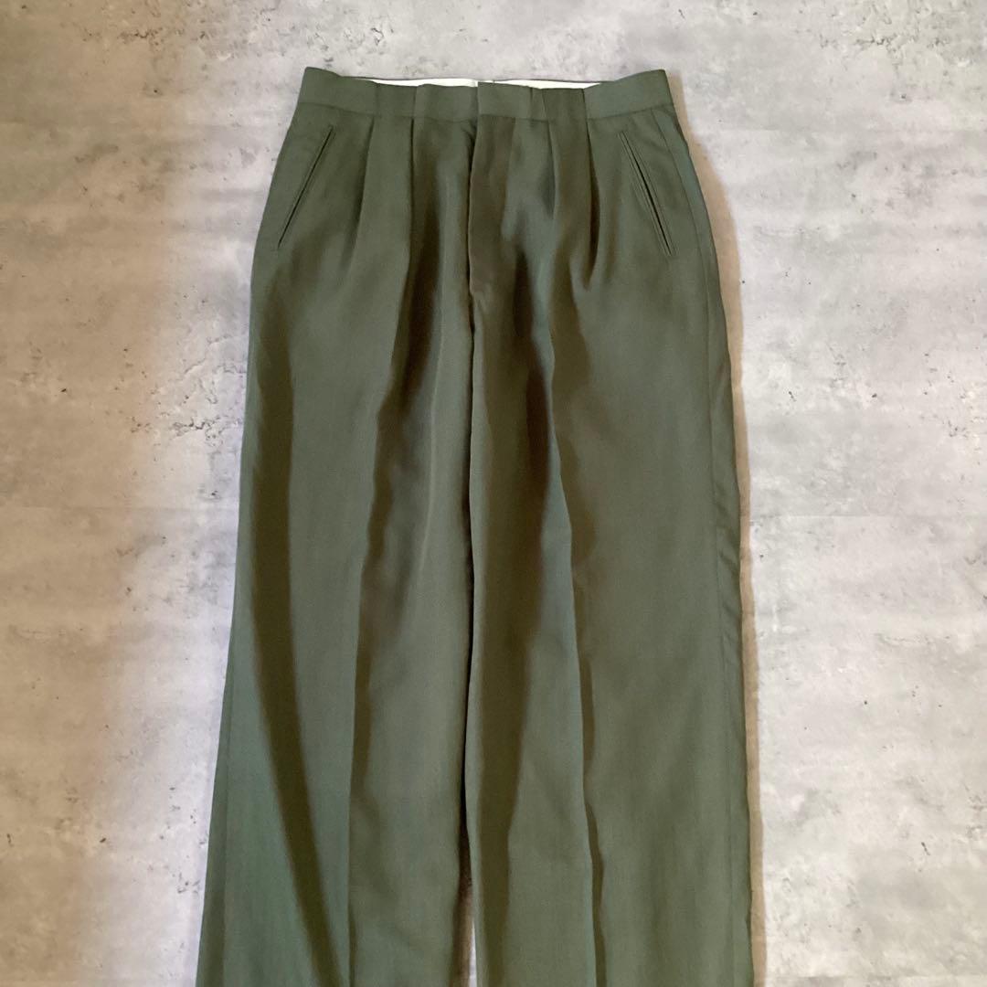 used vintage 90s スーツセットアップ　カーキ　グリーン