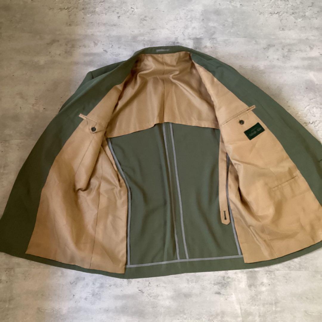 used vintage 90s スーツセットアップ　カーキ　グリーン