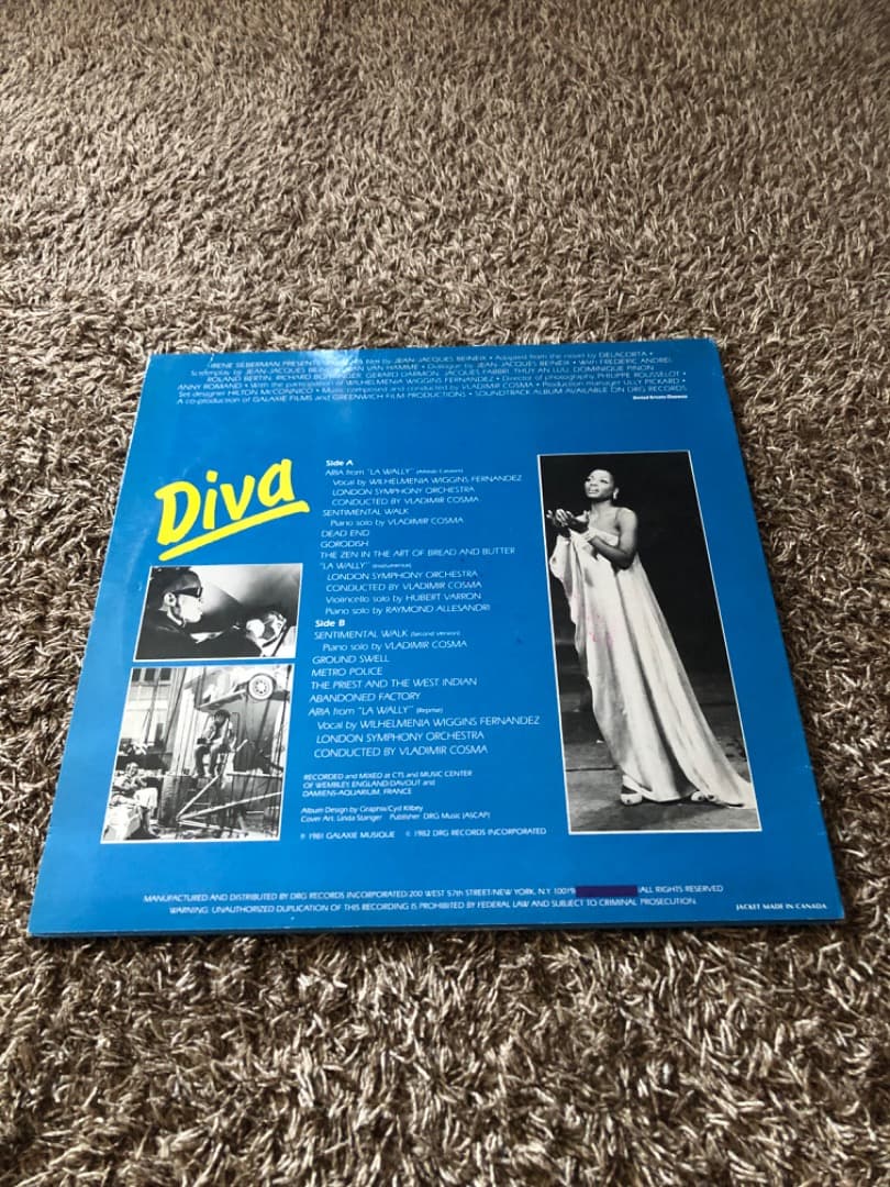 洋楽 diva/soundtrack/vladimir cosma/LP