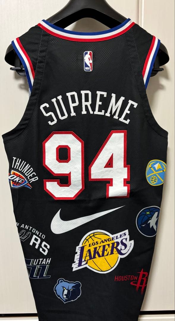 サ*ン様 supreme nike NBA Authentic Jersey【S