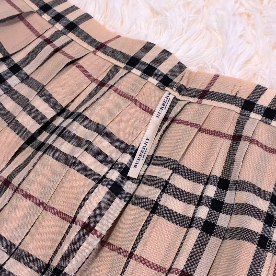 【専用】美品✨BURBERRYLONDONノバチェック巻プリーツスカートL春夏