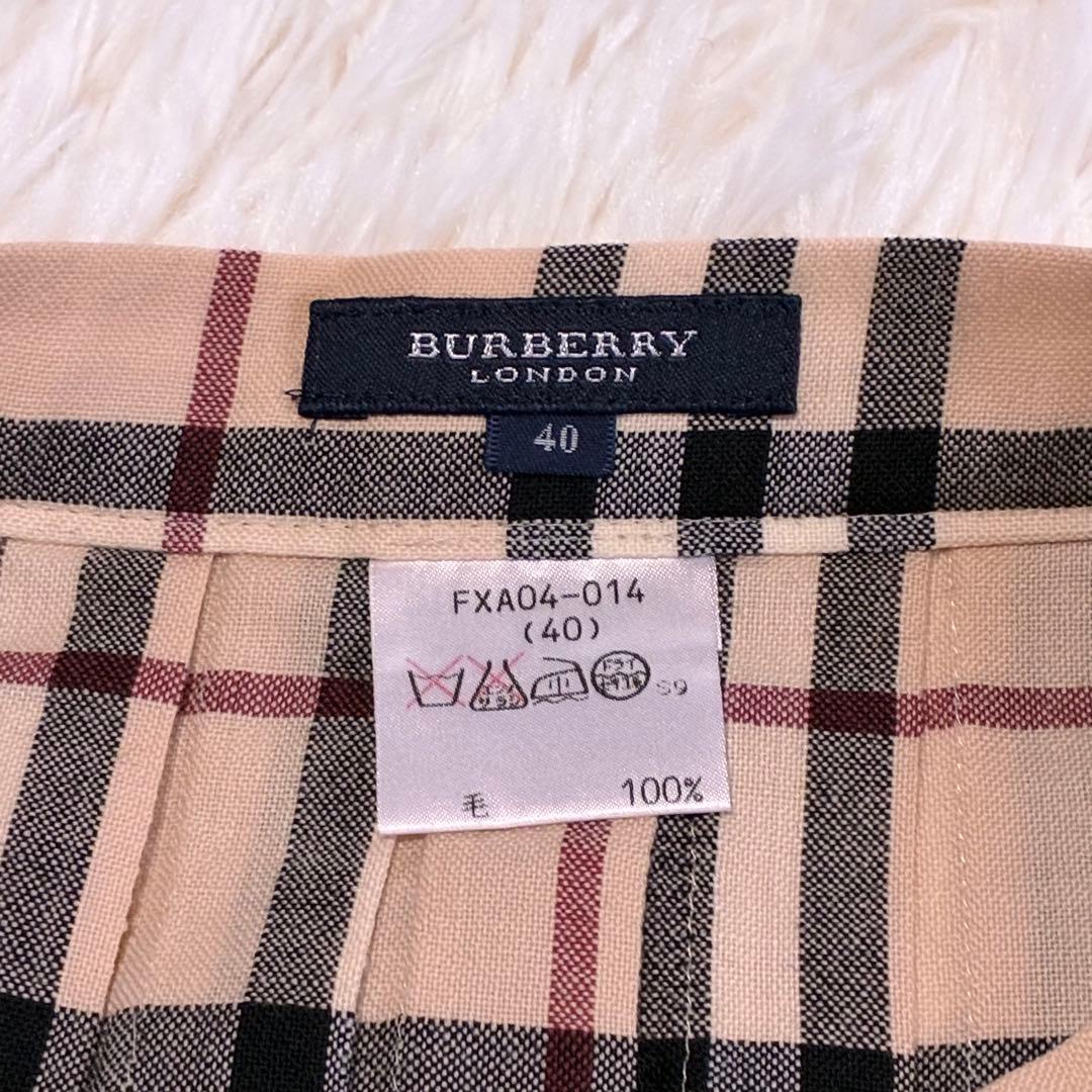 【専用】美品✨BURBERRYLONDONノバチェック巻プリーツスカートL春夏