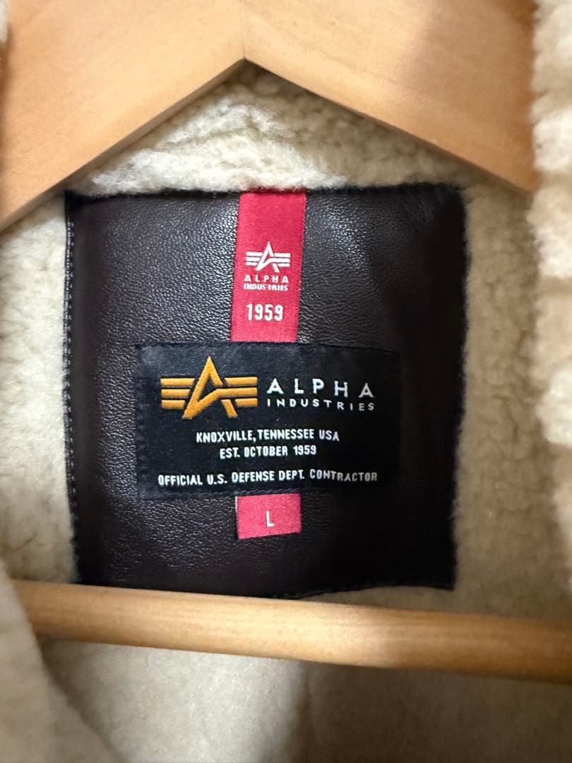 ALPHA INDUSTRIES ブラウンジャケット Lサイズ