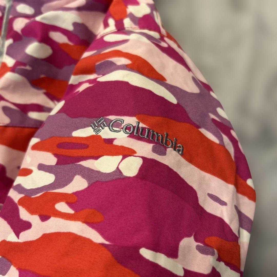 【極美品】Columbia スノーウェア xxs（105〜120） ピンク 迷彩