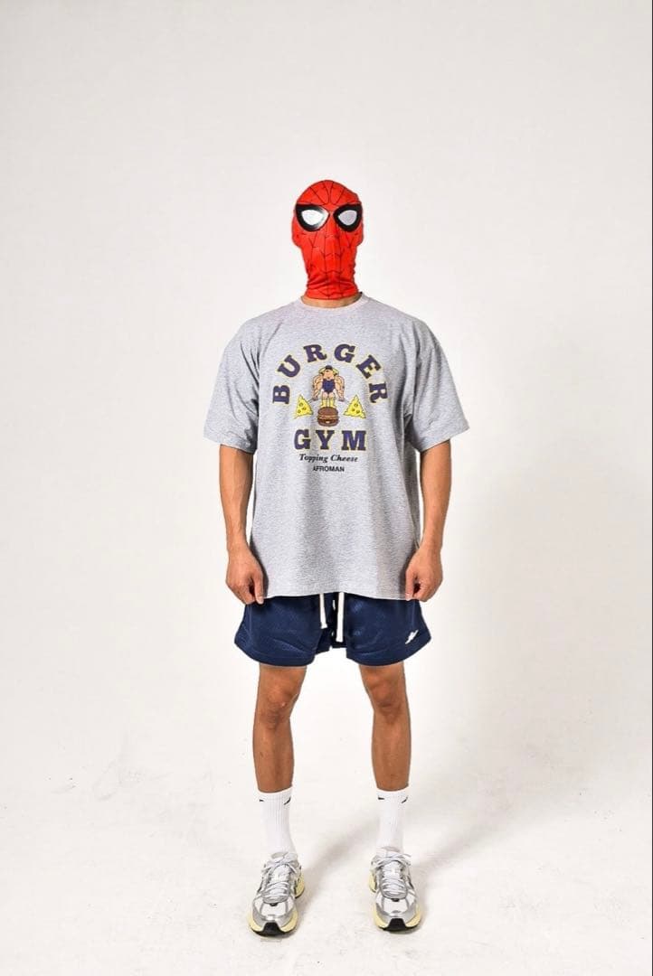 JACKPOT.MARKET バーガージムTシャツ　アッシュグレー　XL