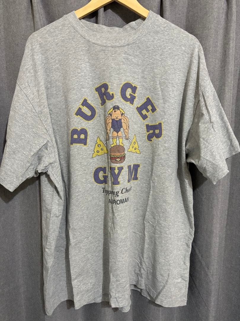 JACKPOT.MARKET バーガージムTシャツ　アッシュグレー　XL