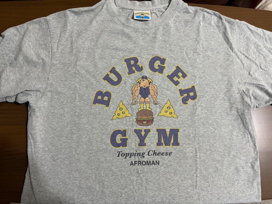 JACKPOT.MARKET バーガージムTシャツ　アッシュグレー　XL