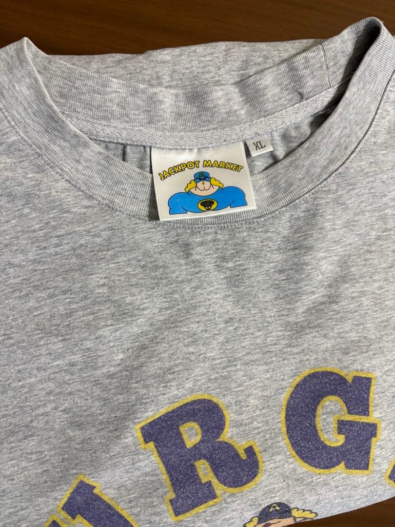 JACKPOT.MARKET バーガージムTシャツ　アッシュグレー　XL