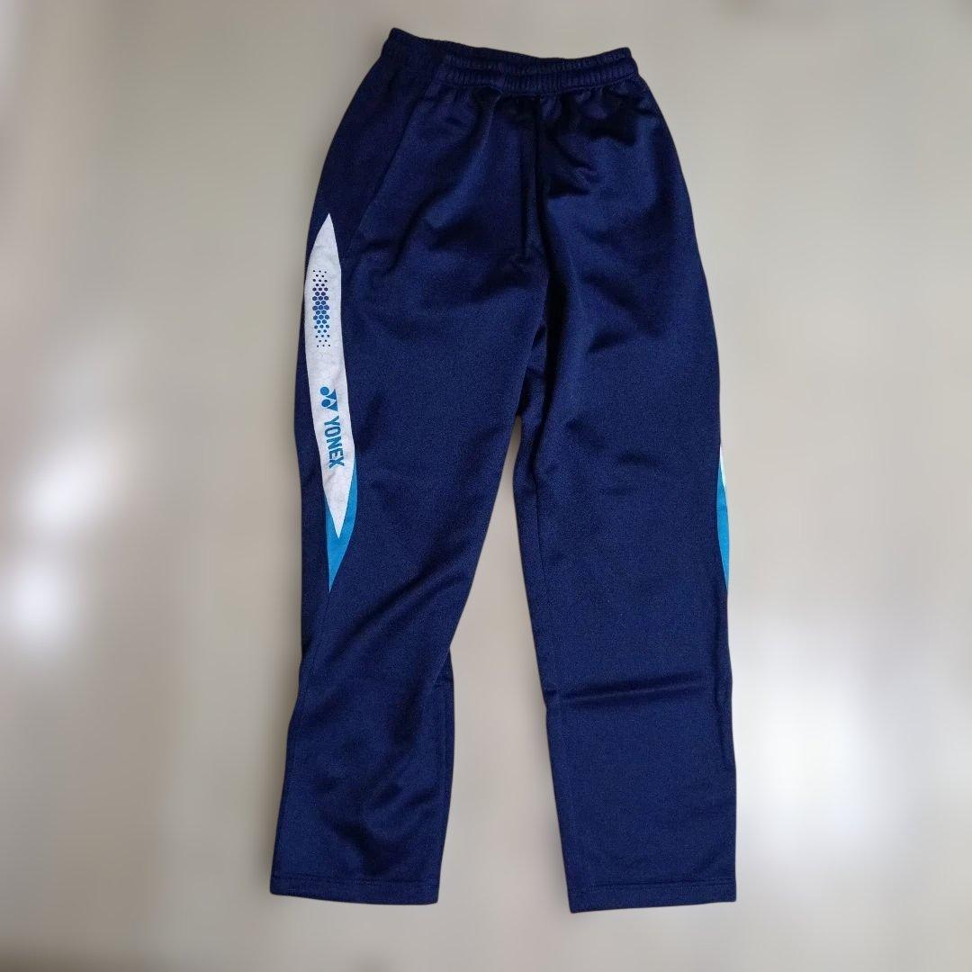 【美品】YONEX トレーニングウェアセット　Mサイズ　ネイビー/ホワイト