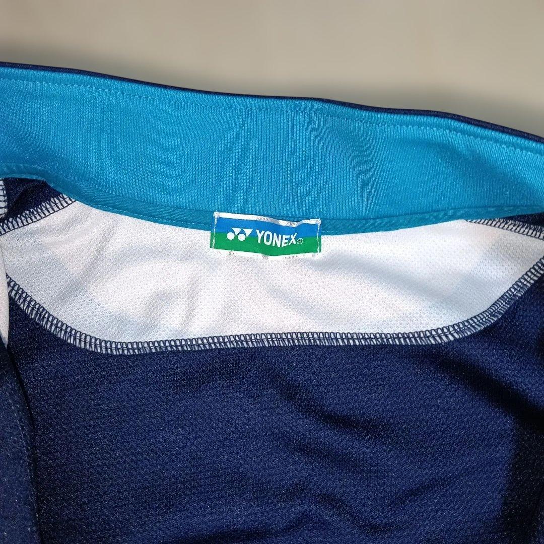【美品】YONEX トレーニングウェアセット　Mサイズ　ネイビー/ホワイト
