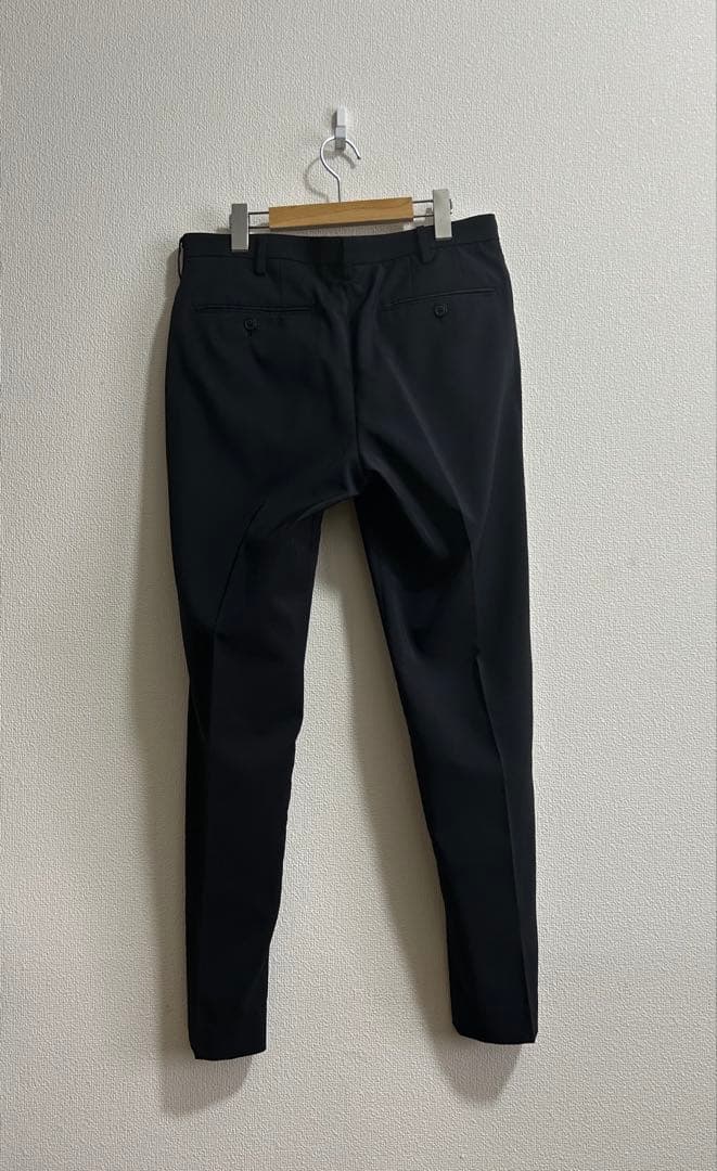 1回着用 美品 ユニクロ 感動ジャケット 感動パンツ セットアップ ネイビー L