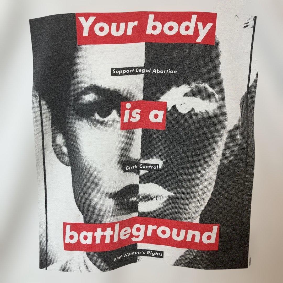 90s Barbara Kruger ビンテージTシャツL アメリカ製