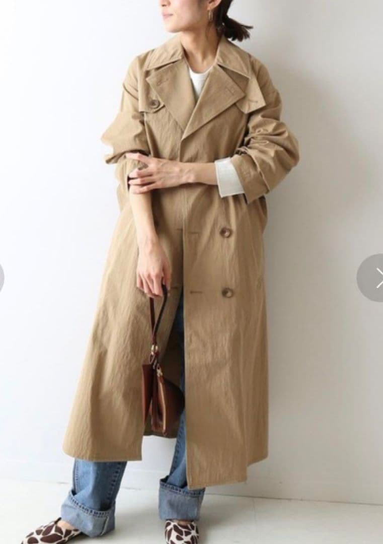 限定最終価格★希少【BARBOUR】別注サンプル／ トレンチコート／ベージュ／L