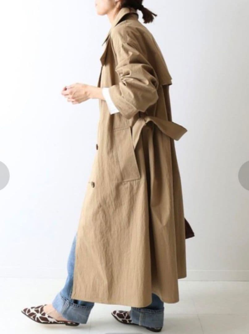 限定最終価格★希少【BARBOUR】別注サンプル／ トレンチコート／ベージュ／L