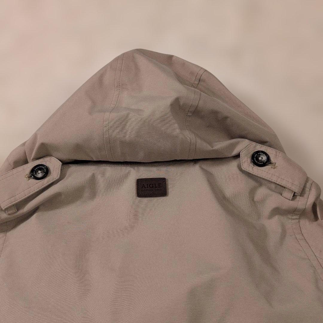 【美品】AIGLE GORE-TEX ベージュ トレンチコート　撥水 Sサイズ